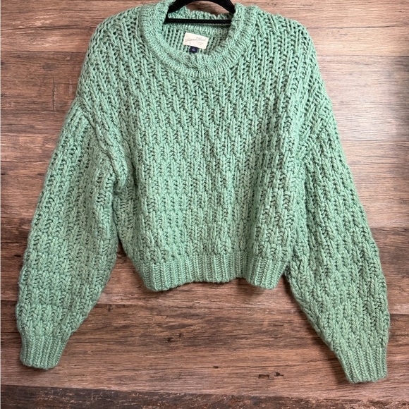 Universal Thread Textured Knit Sweater in Sage - Picture 1 of 8